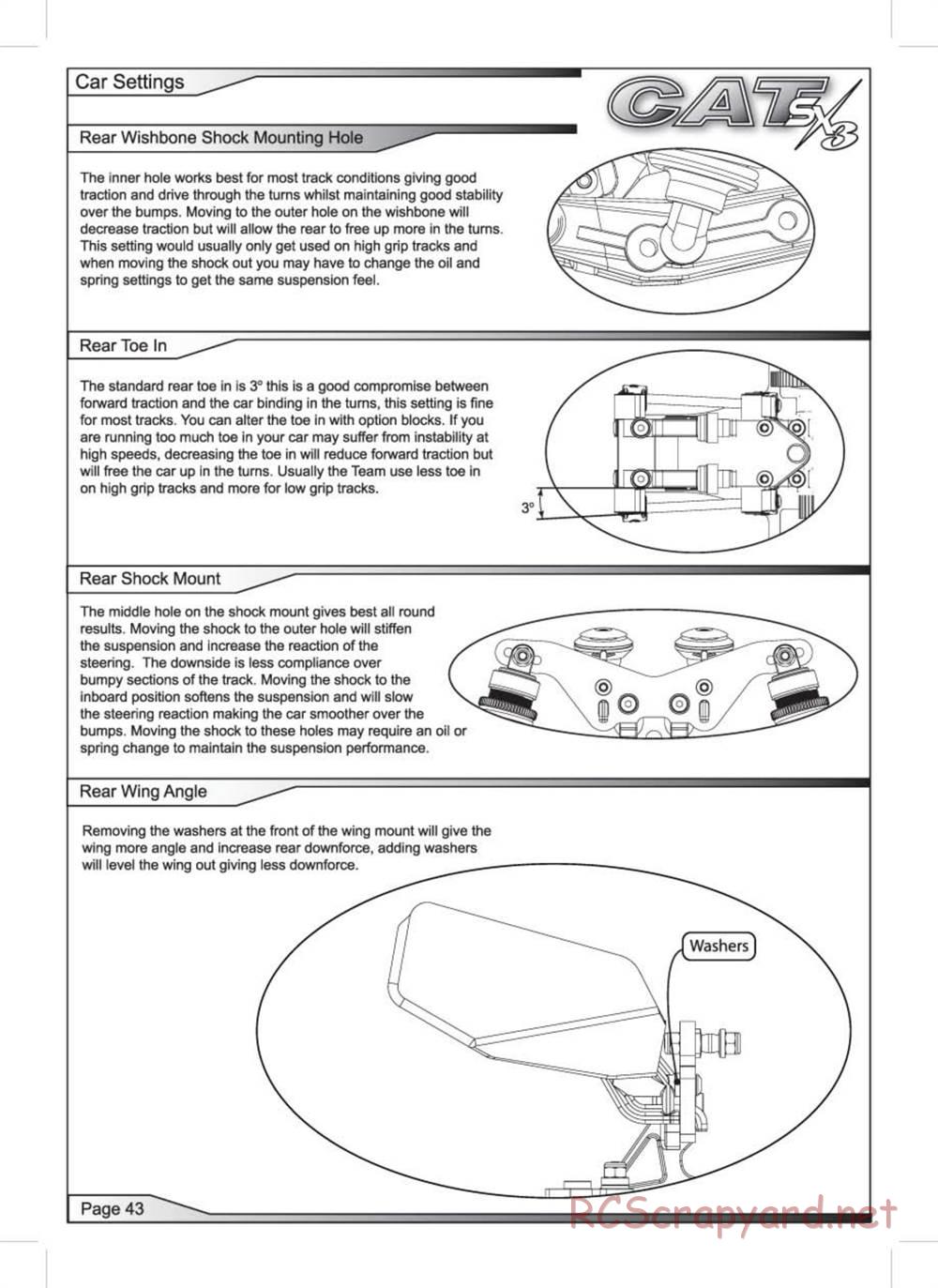 Schumacher - Cat SX3 - Manual - Page 44
