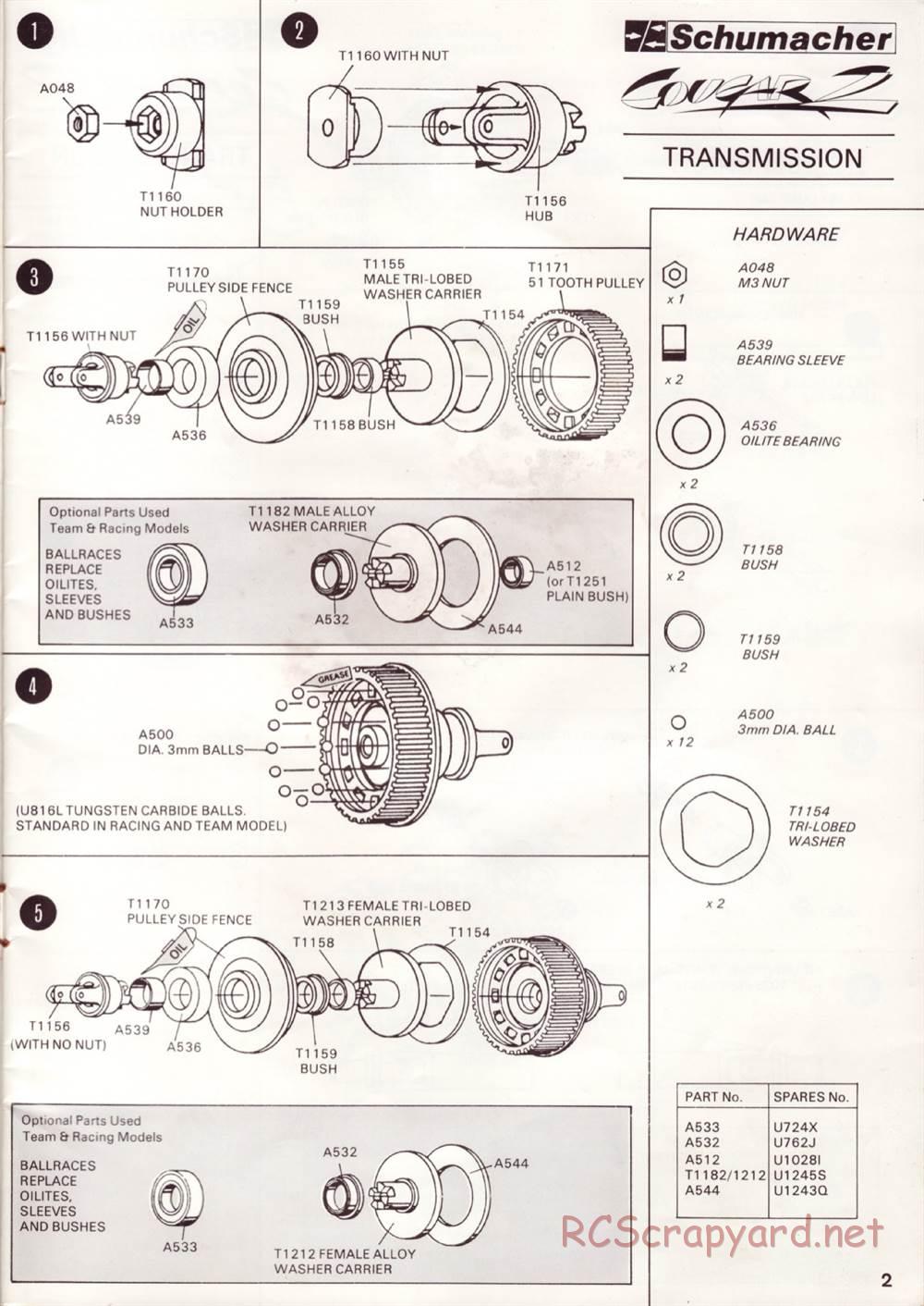 Schumacher - Cougar 2 - Manual - Page 5