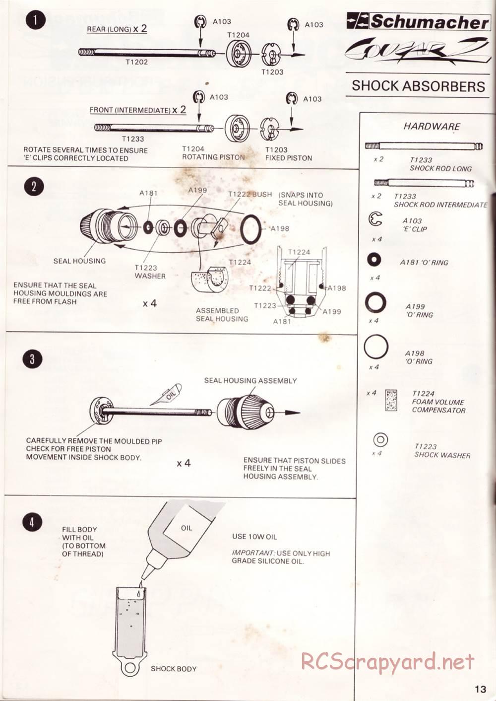 Schumacher - Cougar 2 - Manual - Page 16
