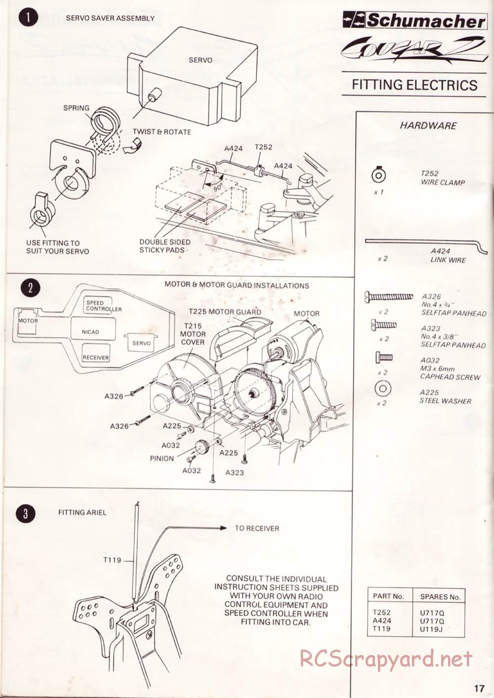 Schumacher - Cougar 2 - Manual - Page 20