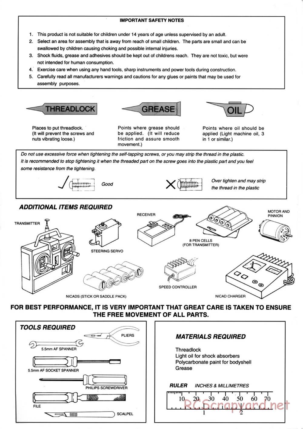 Schumacher - Cougar 2000 - Manual - Page 2