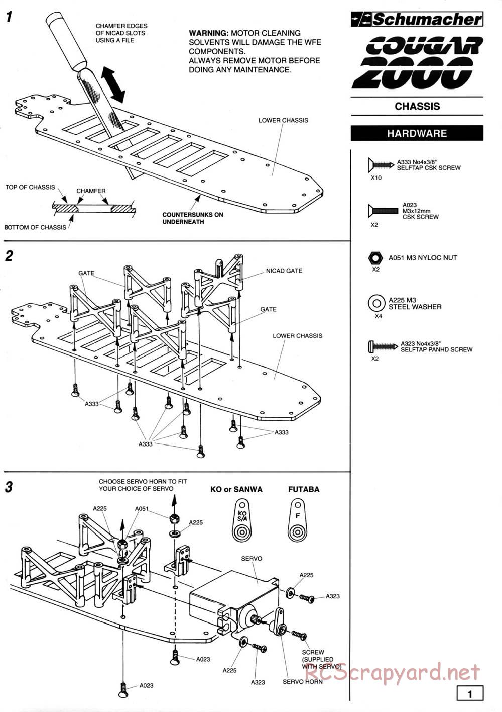 Schumacher - Cougar 2000 - Manual - Page 3