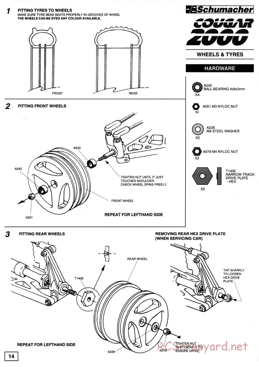 Schumacher - Cougar 2000 - Manual - Page 20