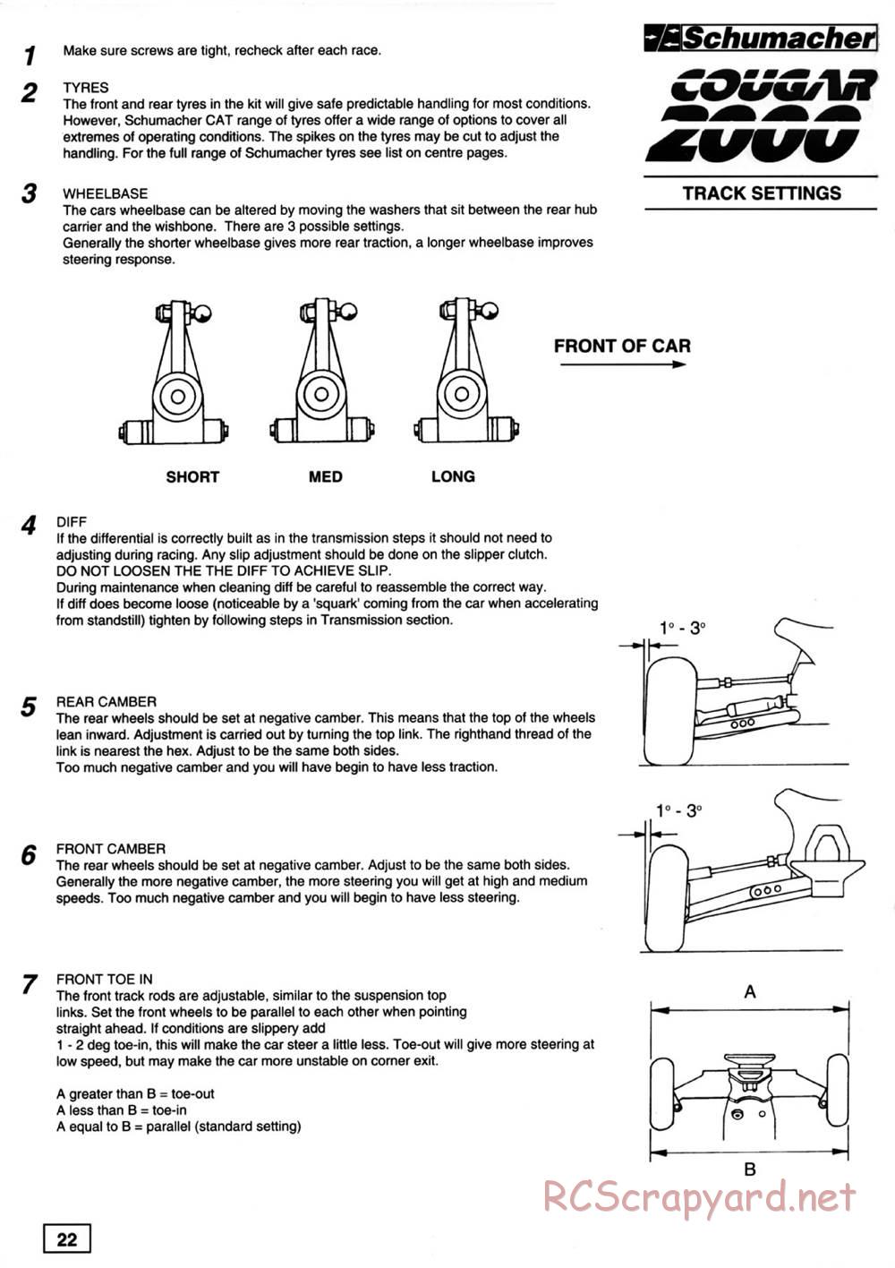 Schumacher - Cougar 2000 - Manual - Page 28