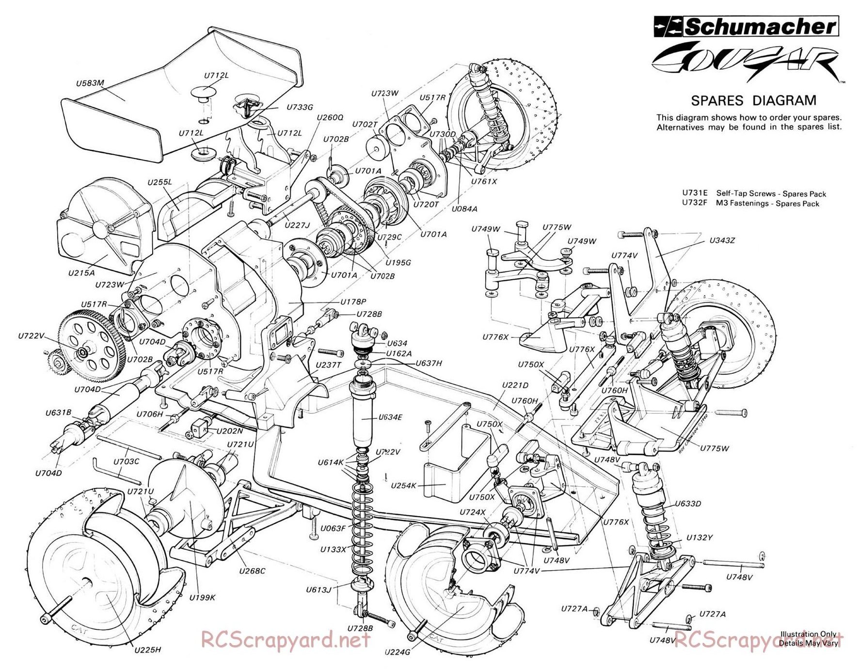 Schumacher - Cougar - Exploded View