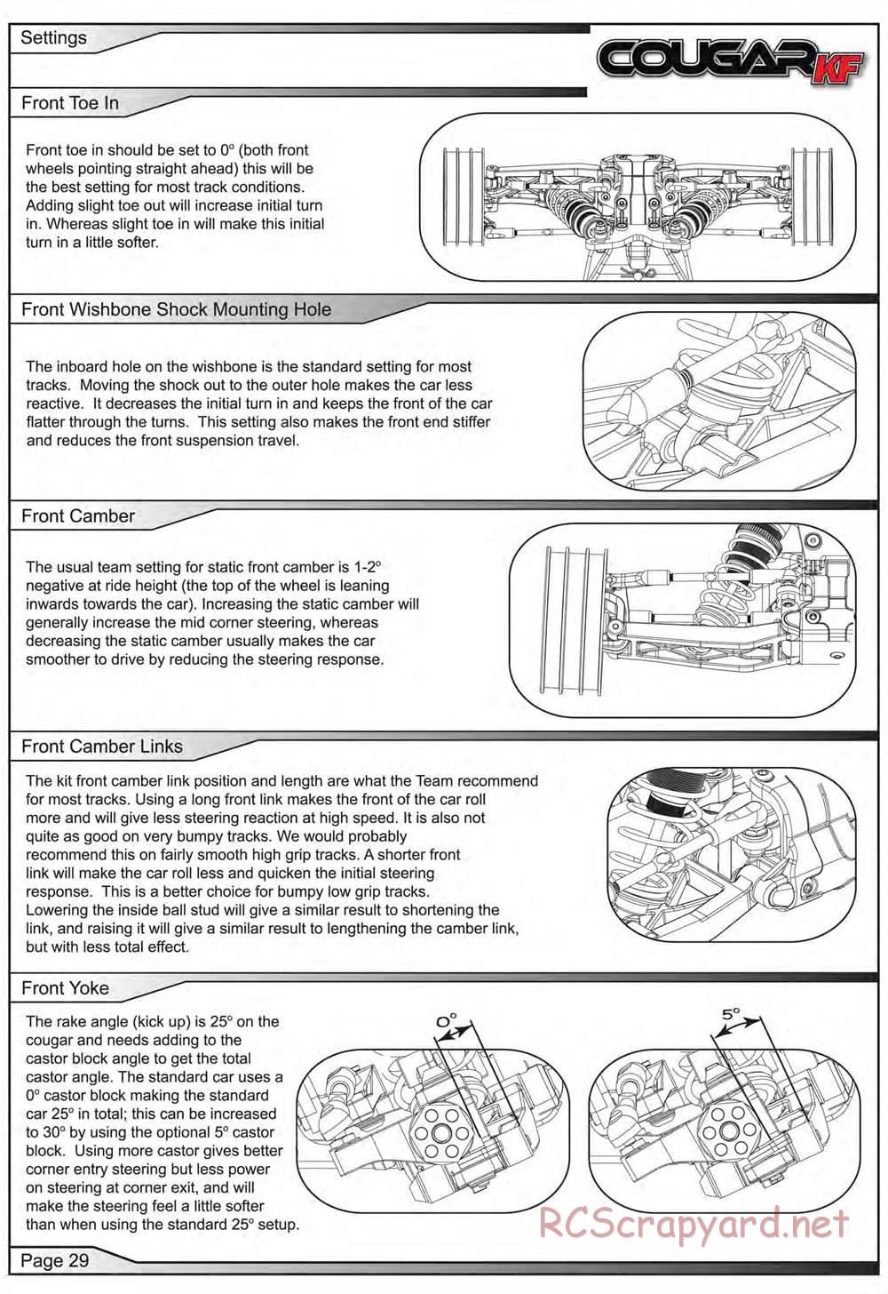 Schumacher - Cougar KF - Manual - Page 30
