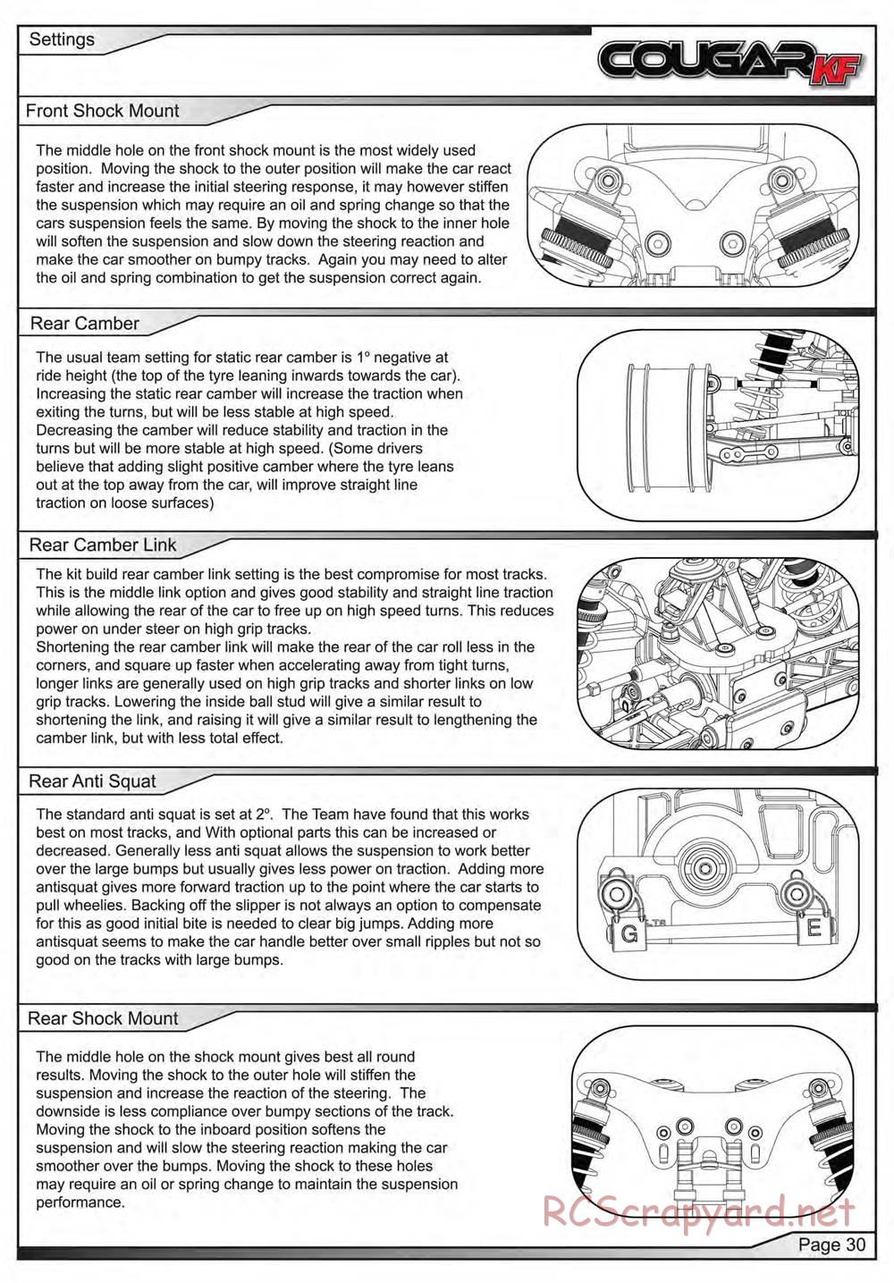 Schumacher - Cougar KF - Manual - Page 31