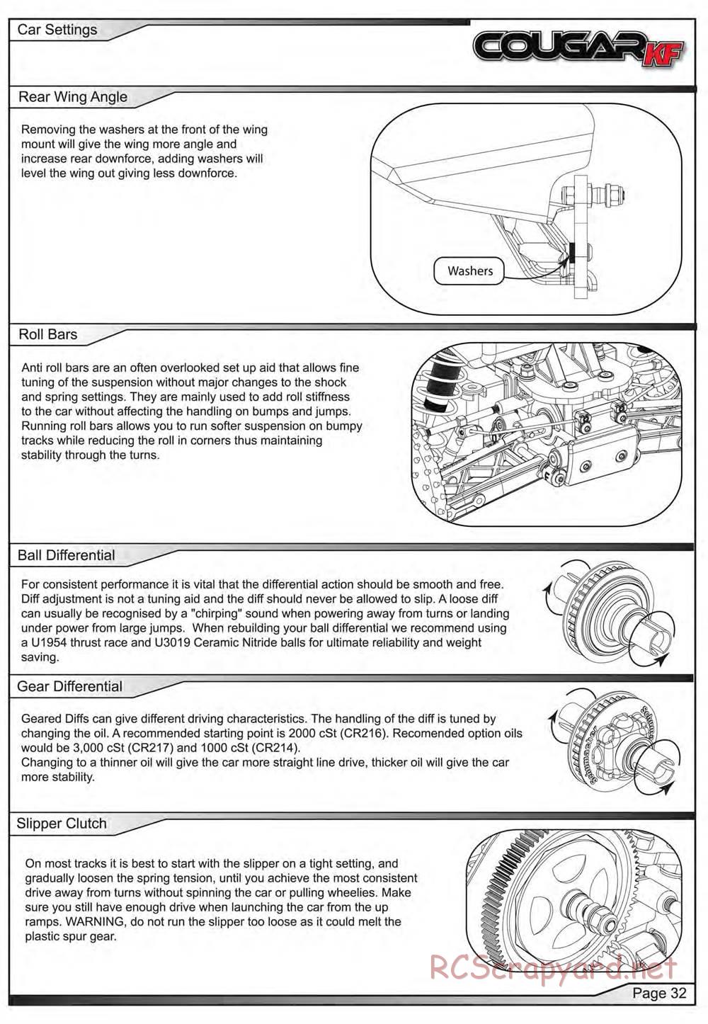 Schumacher - Cougar KF - Manual - Page 33