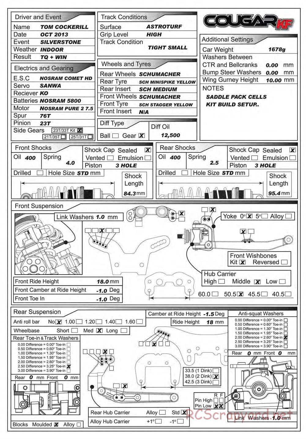 Schumacher - Cougar KF - Manual - Page 40