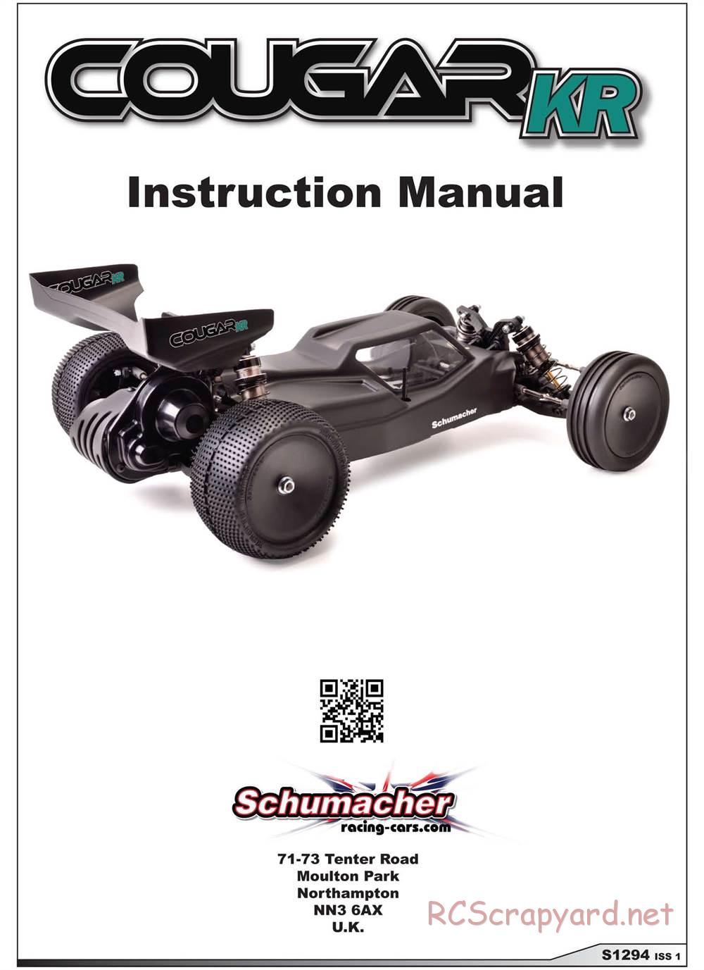 Schumacher - Cougar KR - Manual - Page 1