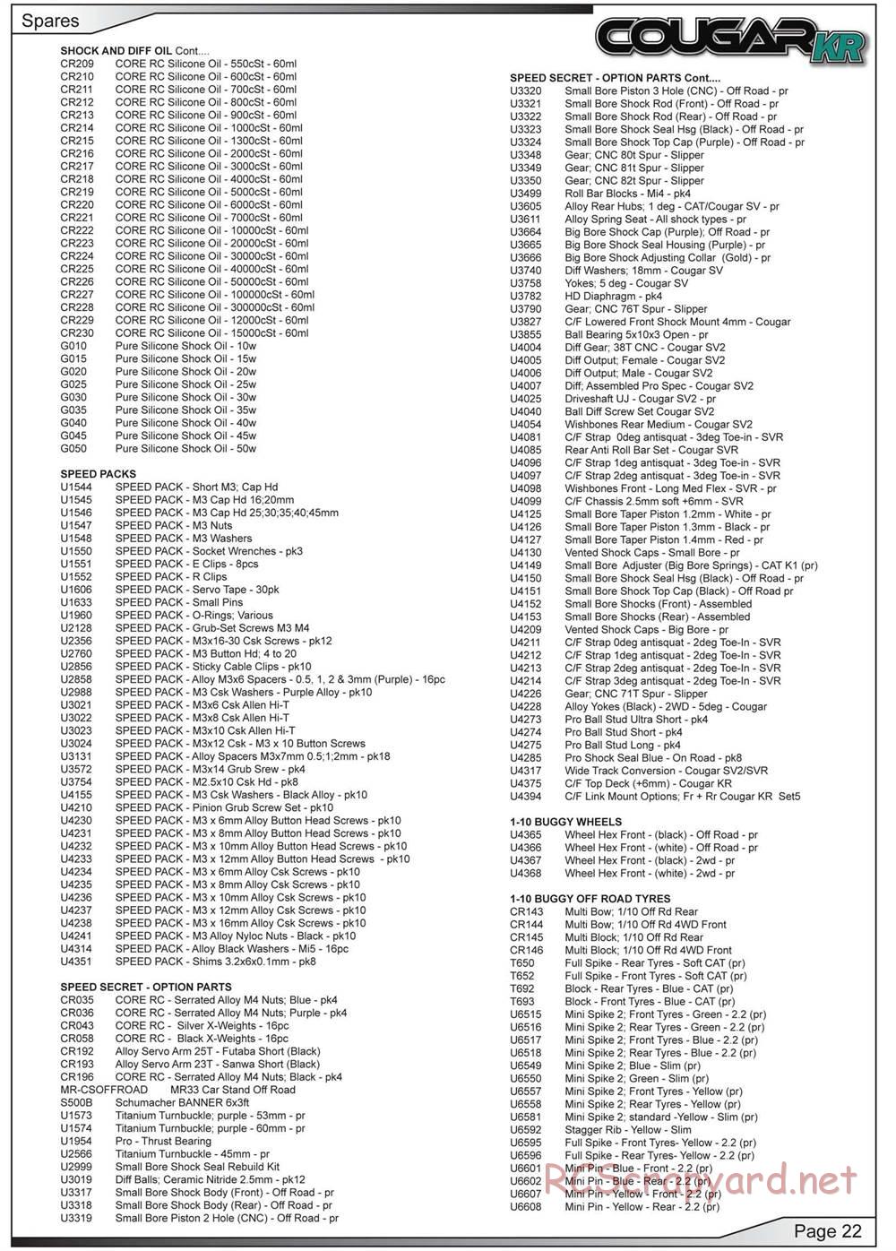 Schumacher - Cougar KR - Manual - Page 23