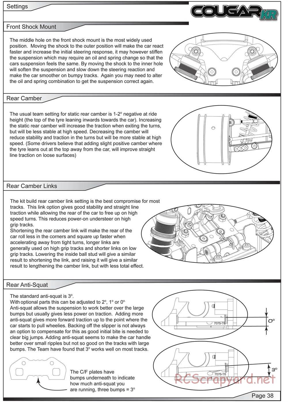 Schumacher - Cougar KR - Manual - Page 39