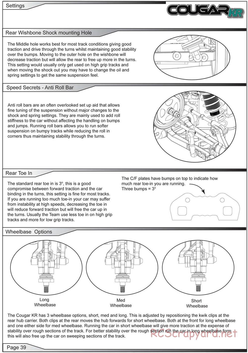 Schumacher - Cougar KR - Manual - Page 40