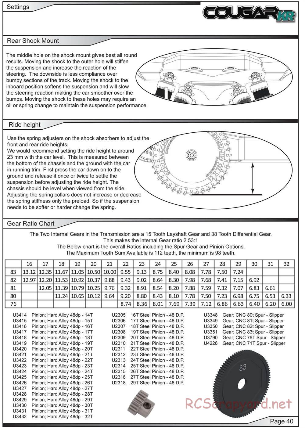 Schumacher - Cougar KR - Manual - Page 41