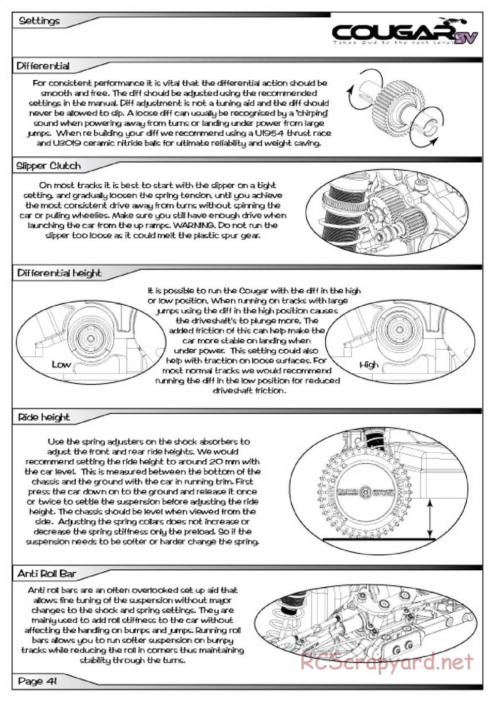 Schumacher - Cougar SV - Manual - Page 42