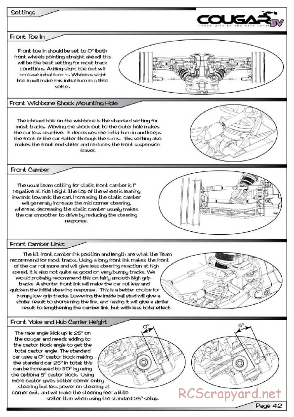 Schumacher - Cougar SV - Manual - Page 43