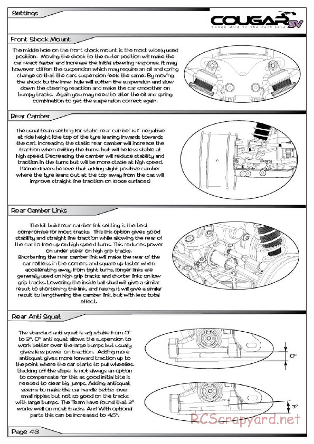 Schumacher - Cougar SV - Manual - Page 44