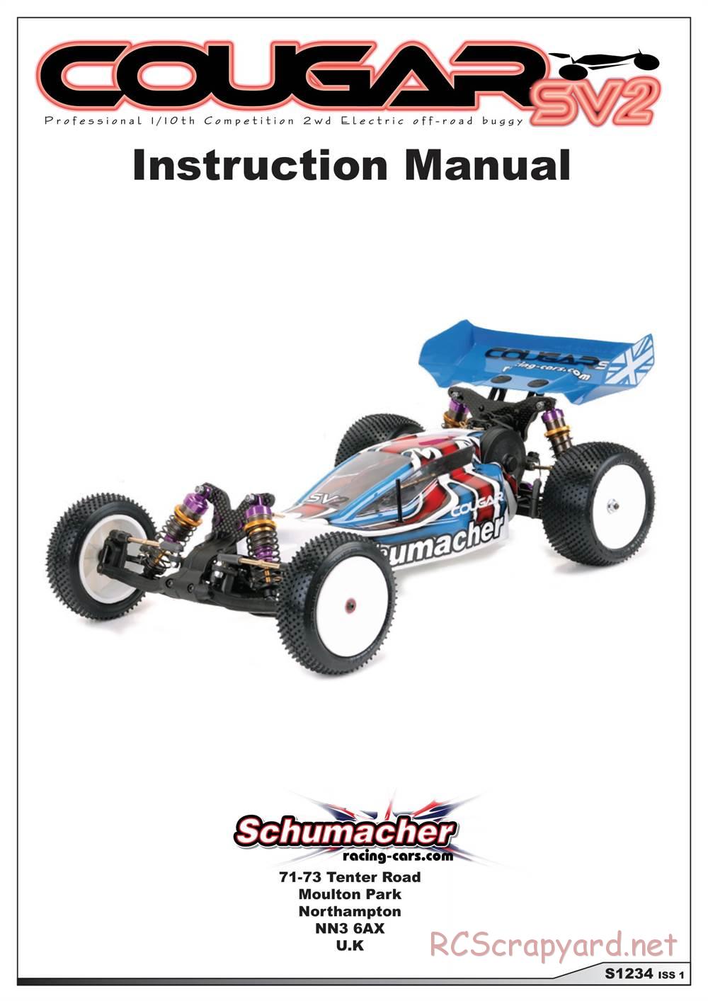 Schumacher - Cougar SV2 - Manual - Page 1
