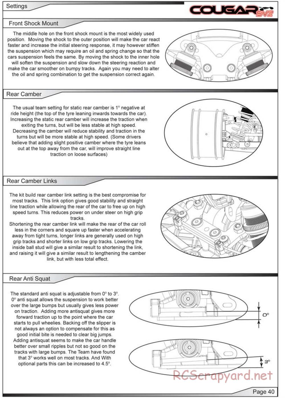 Schumacher - Cougar SV2 - Manual - Page 41