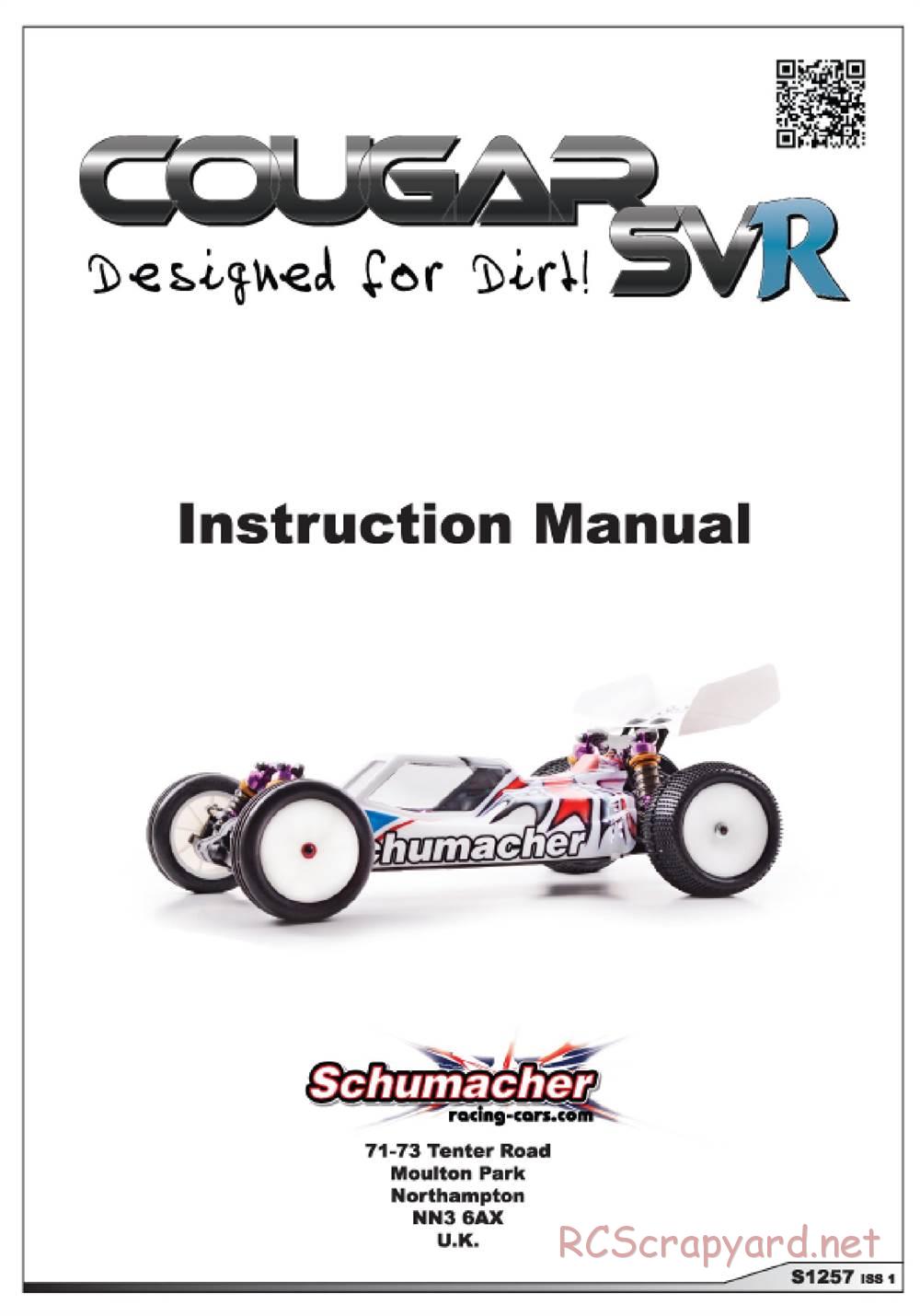 Schumacher - Cougar SVR - Manual - Page 1