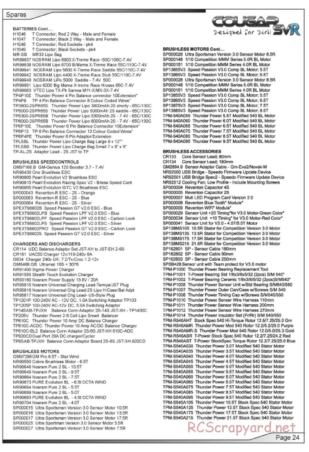 Schumacher - Cougar SVR - Manual - Page 25