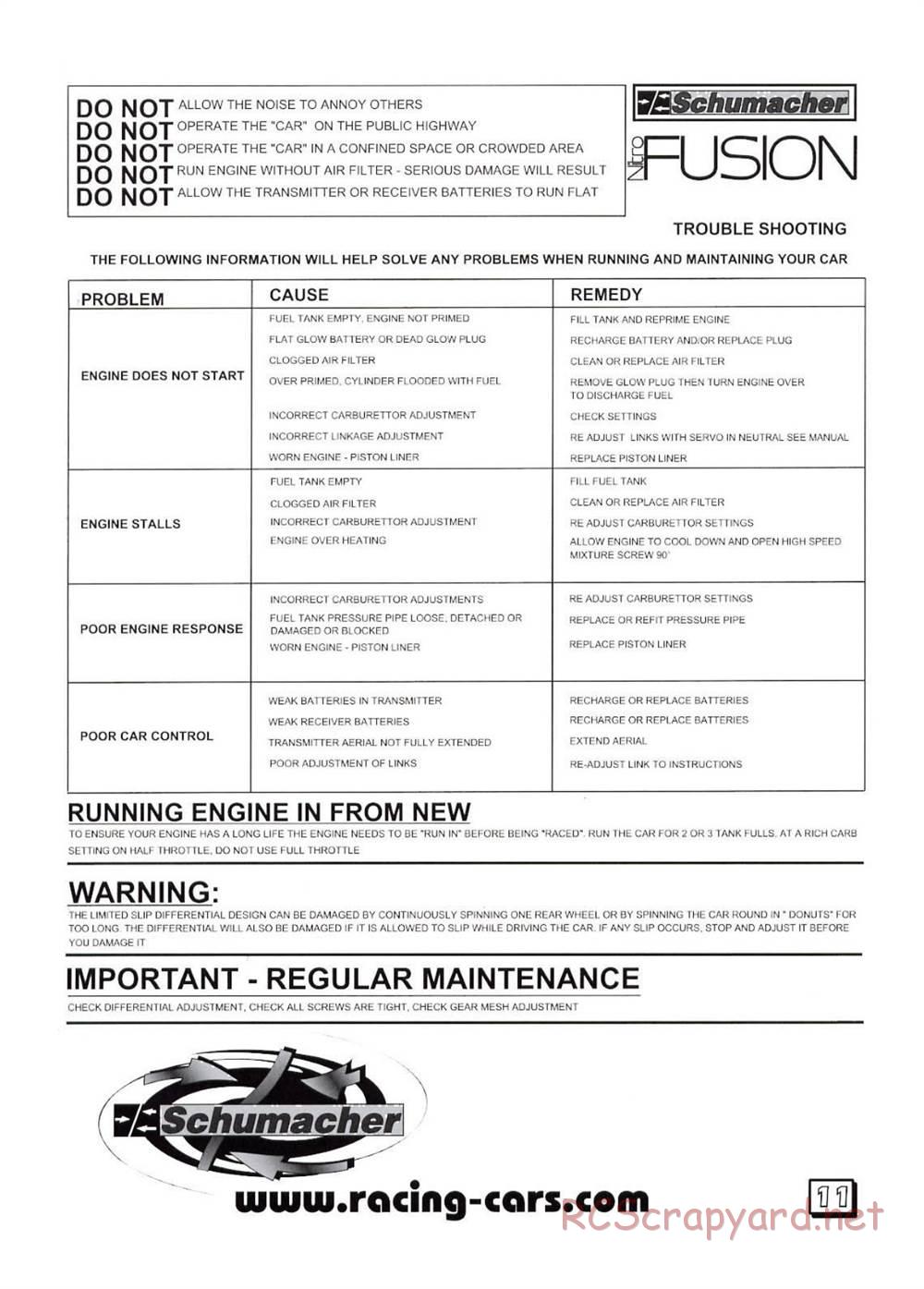 Schumacher - Fusion 21 - Manual - Page 5