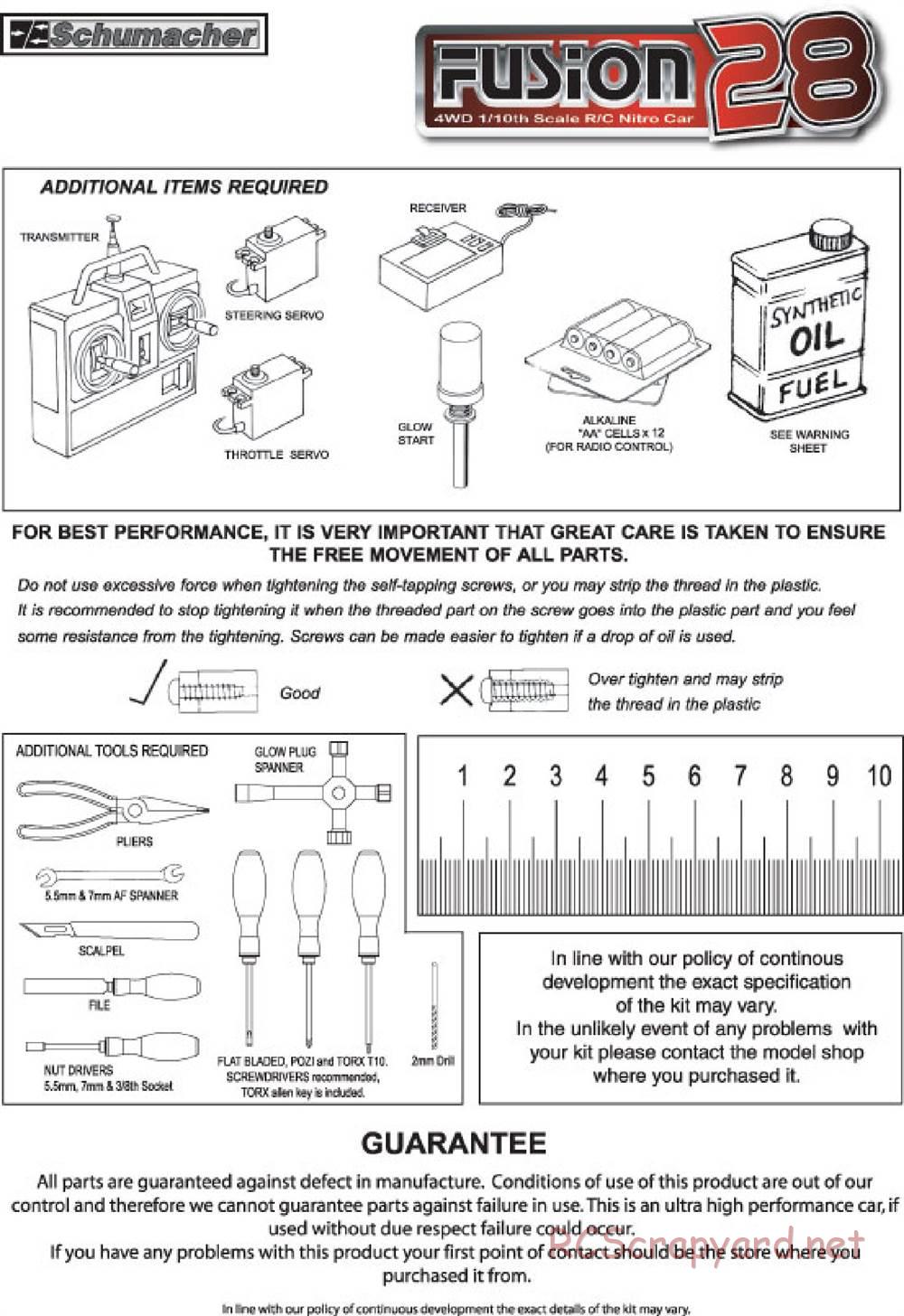 Schumacher - Fusion 28 - Manual - Page 3