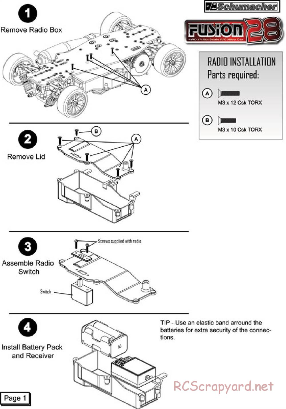 Schumacher - Fusion 28 - Manual - Page 4