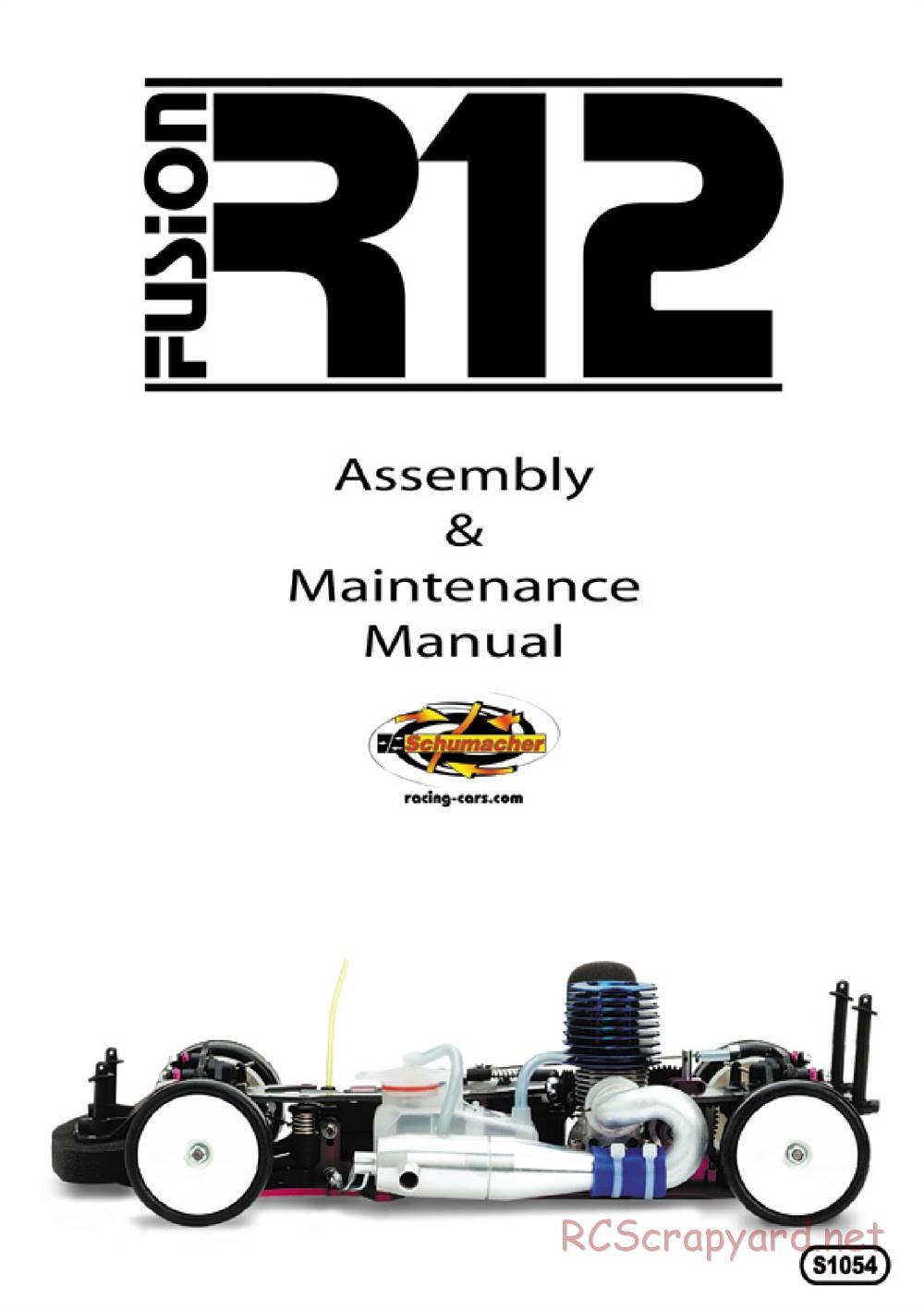 Schumacher - Fusion R12 - Manual - Page 1