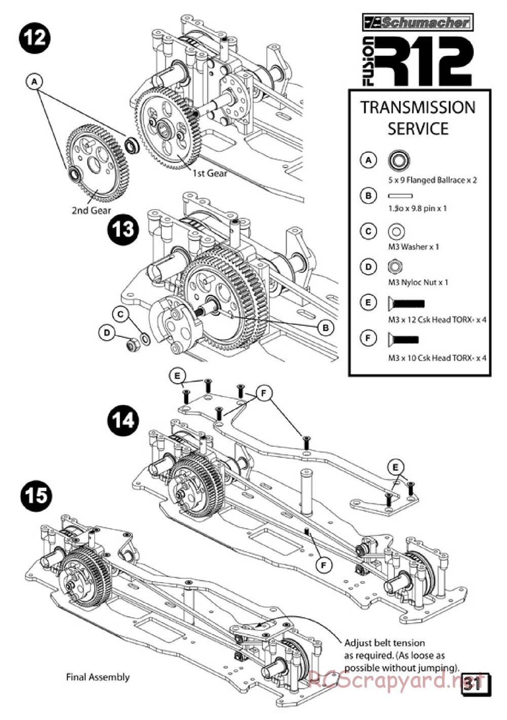 Schumacher - Fusion R12 - Manual - Page 32