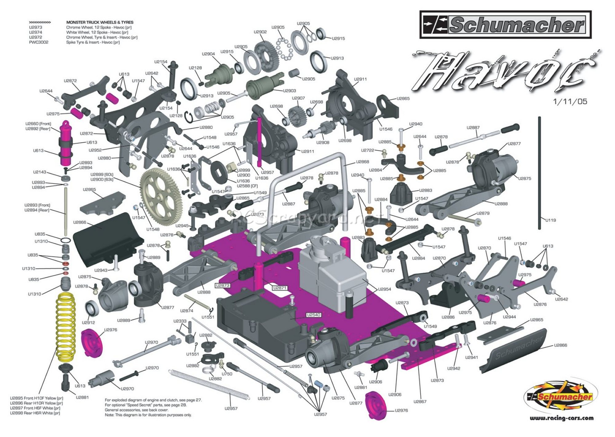 Schumacher - Havoc - Exploded View - Page 1