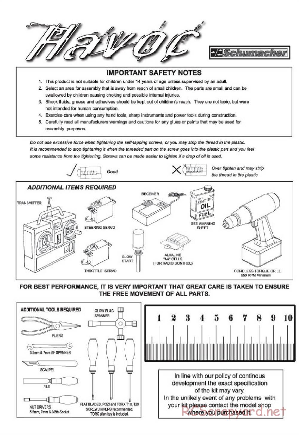 Schumacher - Havoc - Manual - Page 2