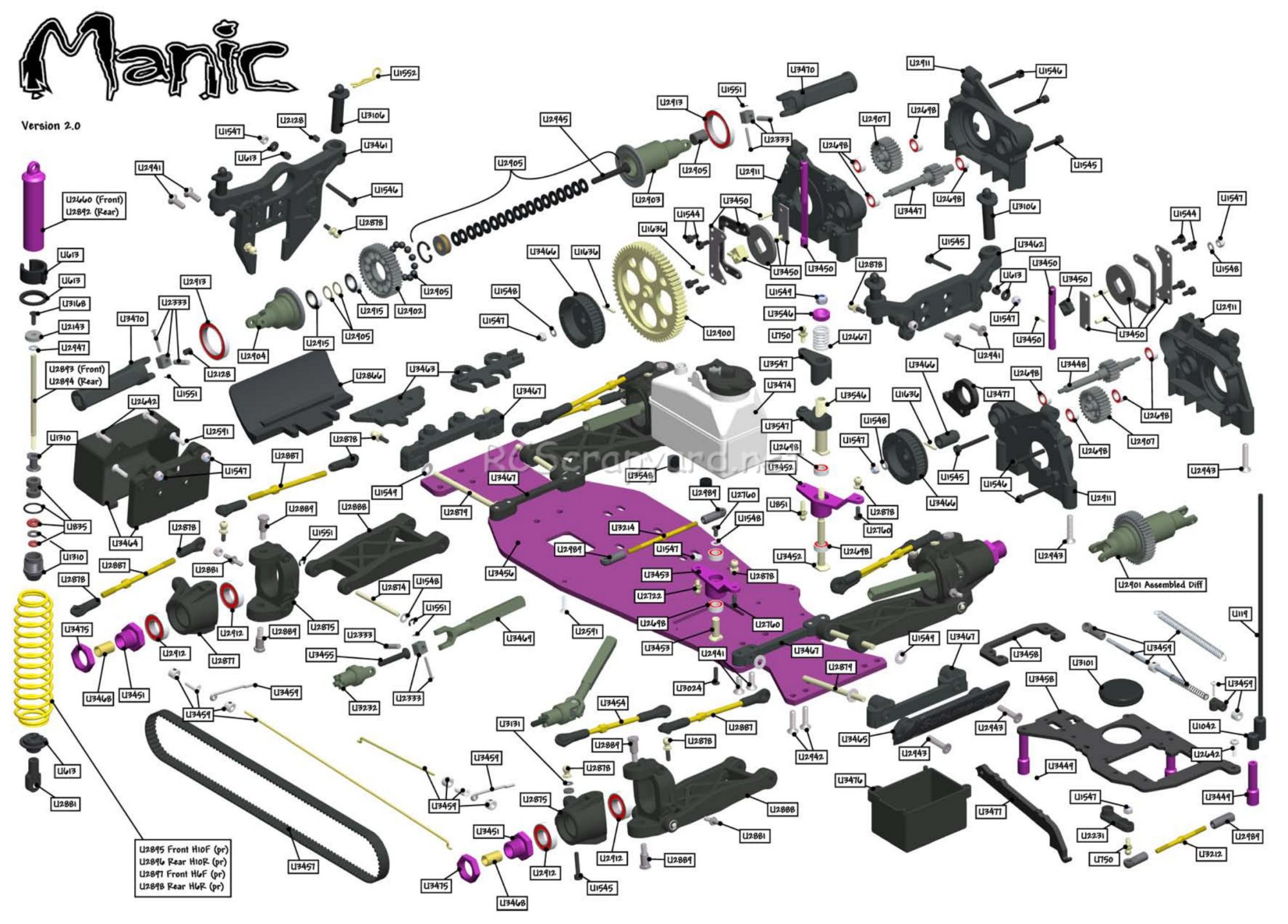 Schumacher - Manic - Exploded View