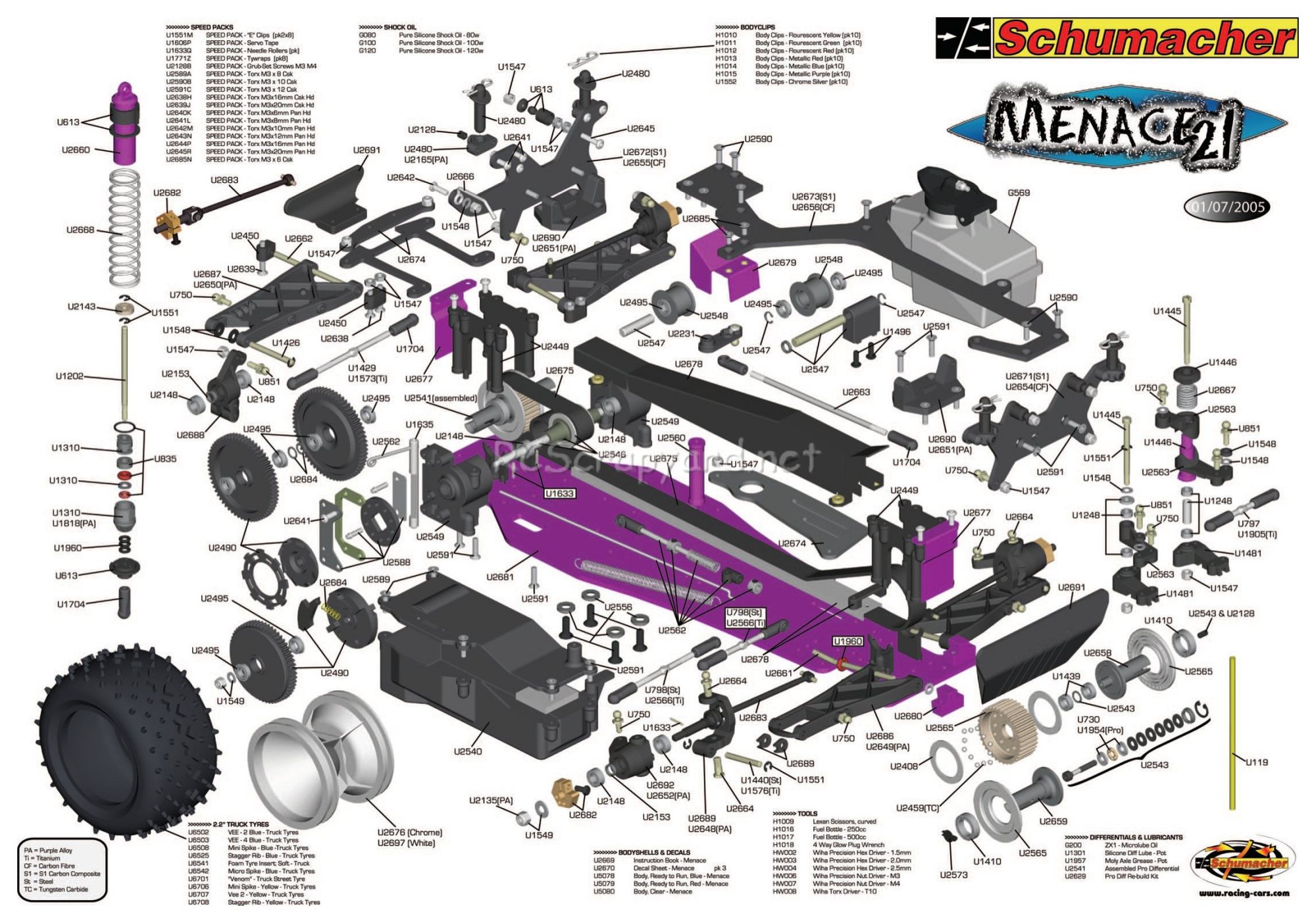 Schumacher - Menace 21 - Exploded View