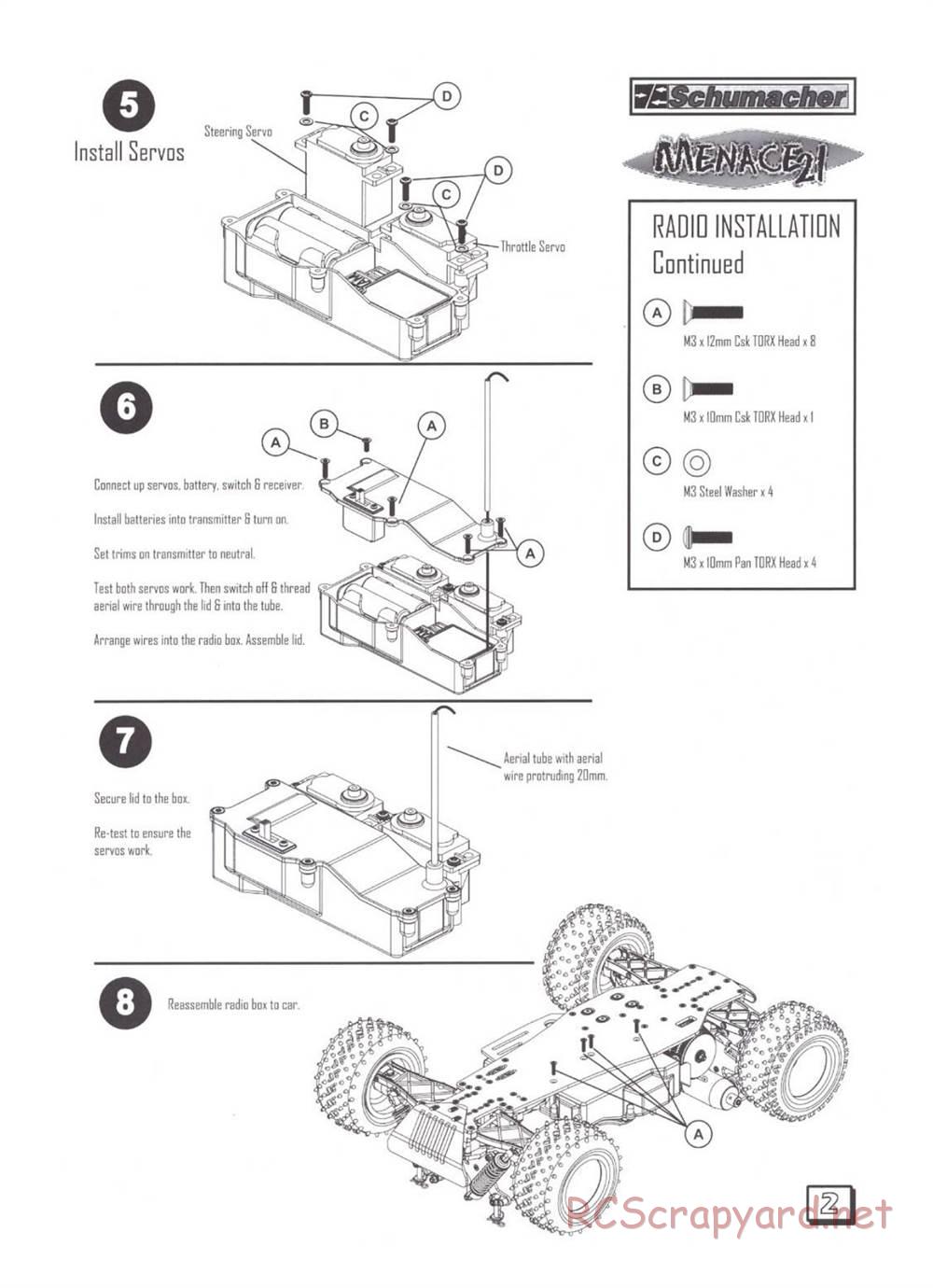 Schumacher - Menace 21 - Manual - Page 4