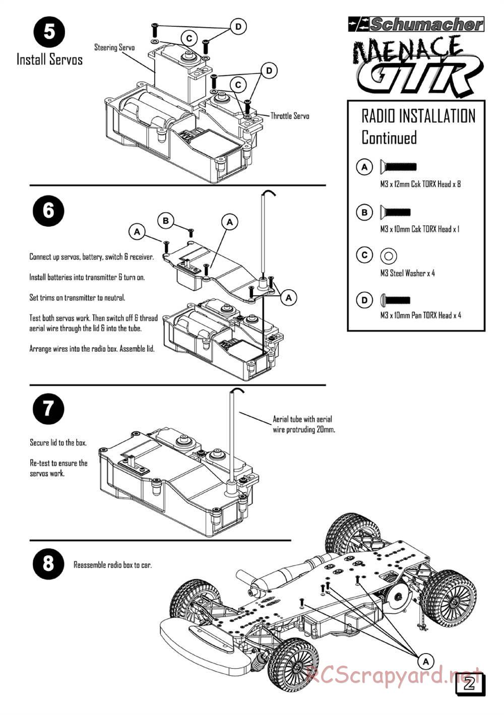 Schumacher - Menace GTR - Manual - Page 4