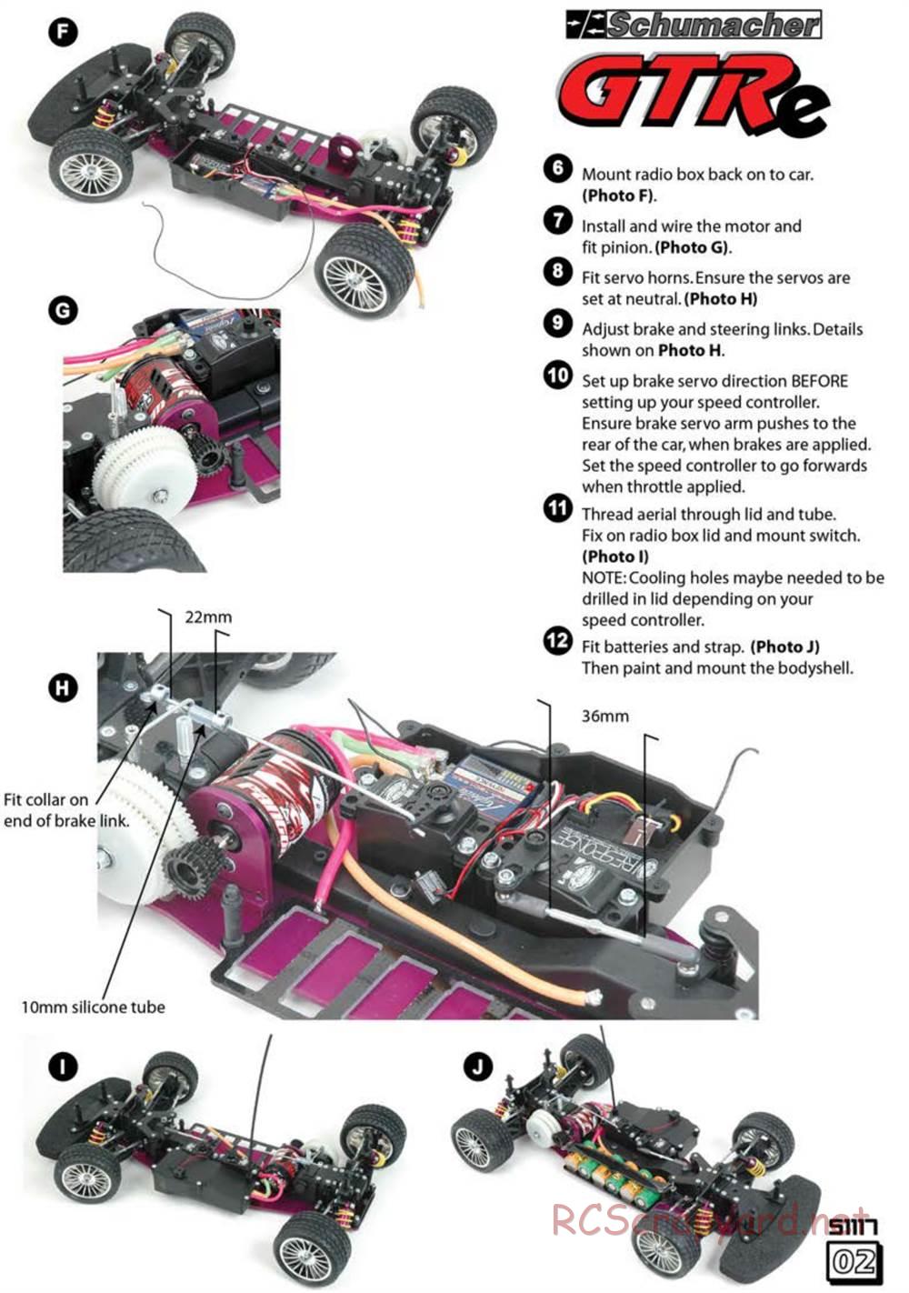 Schumacher - Menace GTRe - Supplement Instructions - Page 2