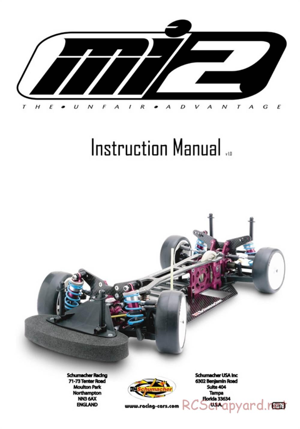 Schumacher - Mi2 - Manual - Page 1