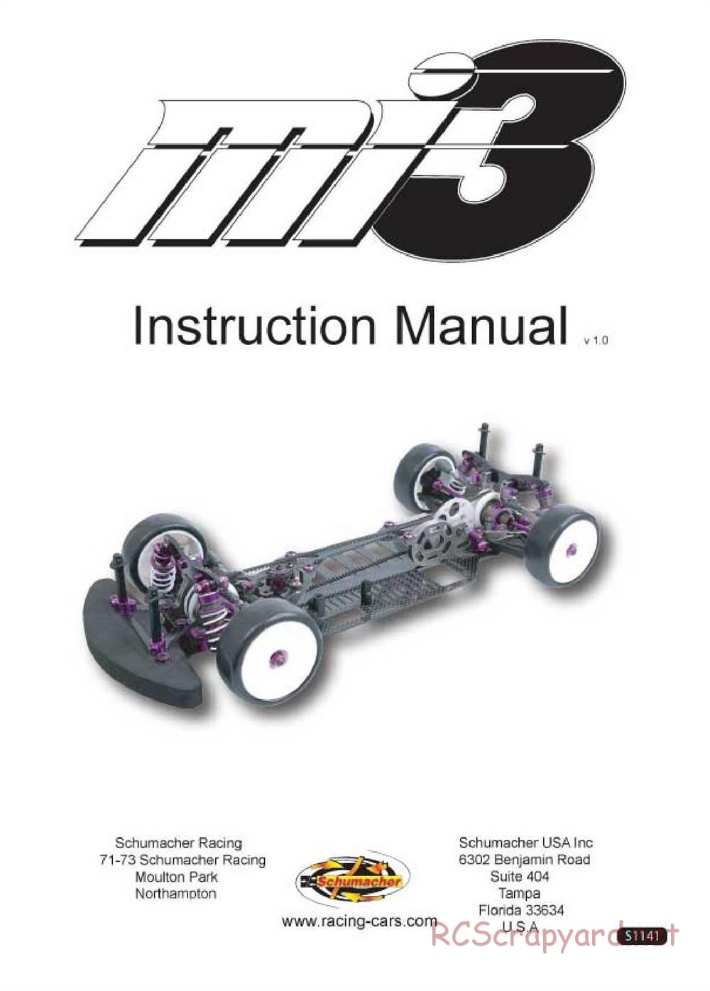 Schumacher - Mi3 - Manual - Page 1