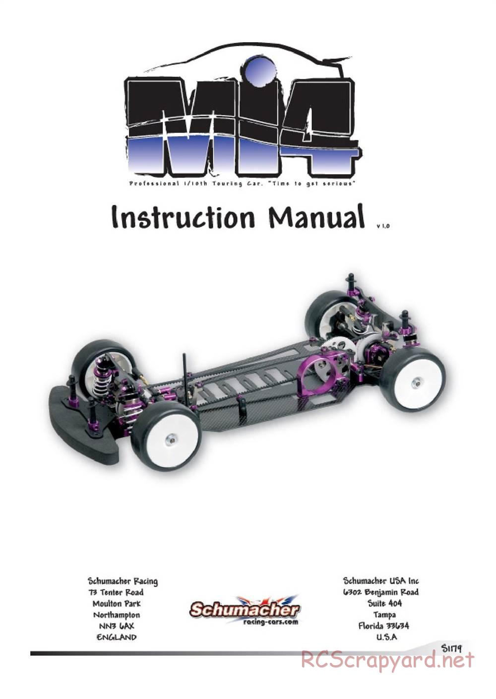 Schumacher - Mi4 - Manual - Page 1