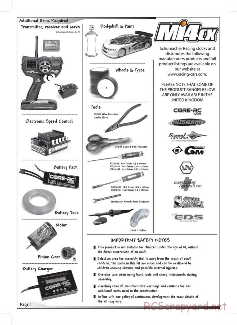 Schumacher - Mi4CX - Manual - Page 2