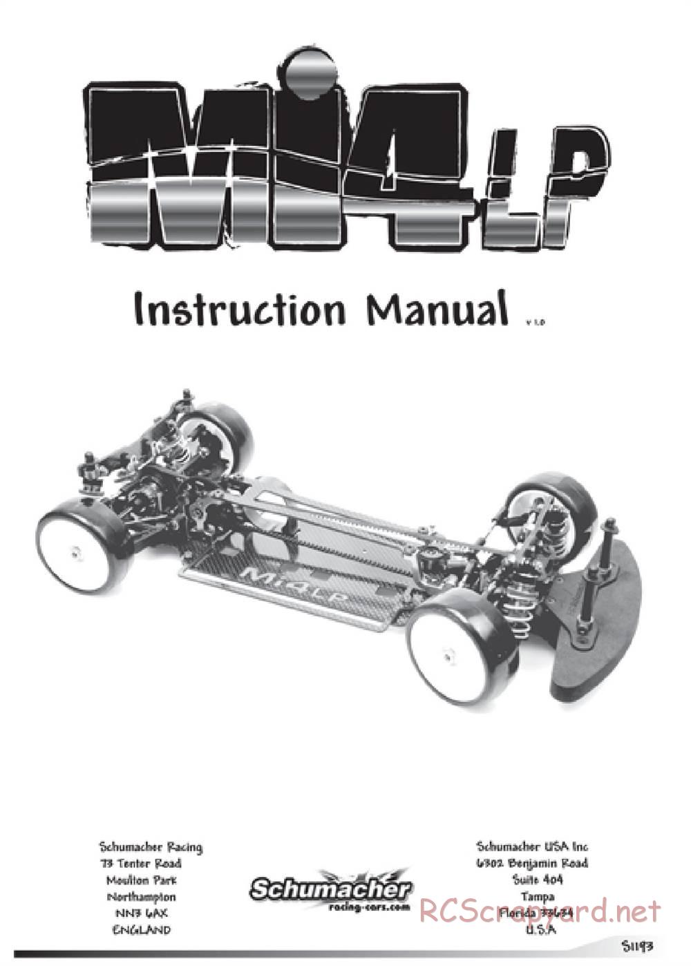 Schumacher - Mi4LP - Manual - Page 1