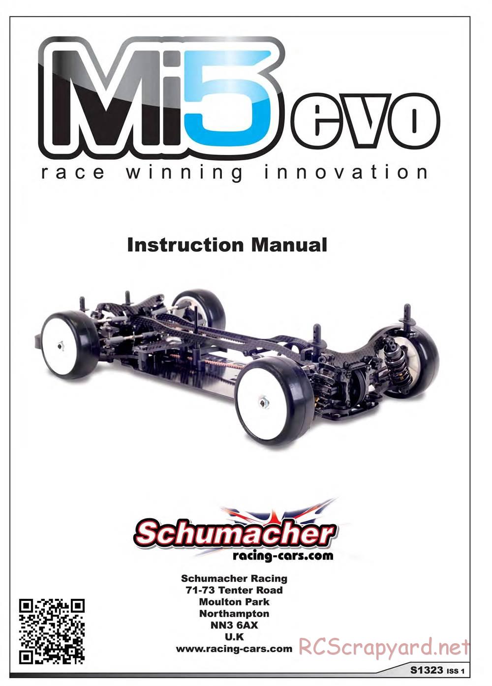 Schumacher - Mi5 Evo - Manual - Page 1