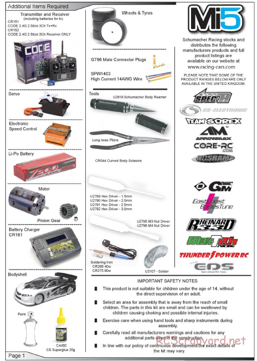 Schumacher - Mi5 - Manual - Page 2