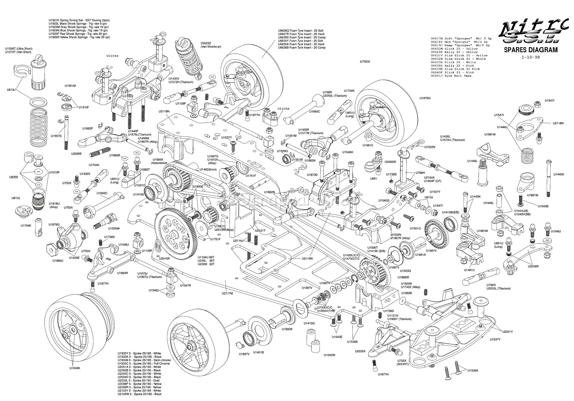 Schumacher - Nitro SST - Exploded View