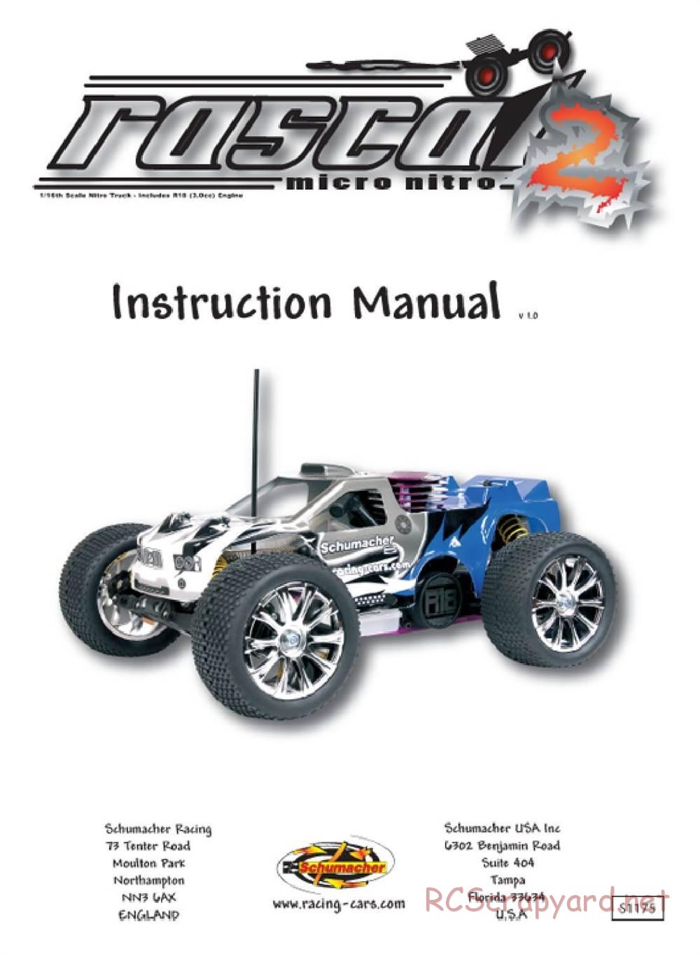 Schumacher - Rascal 2 - Manual - Page 1