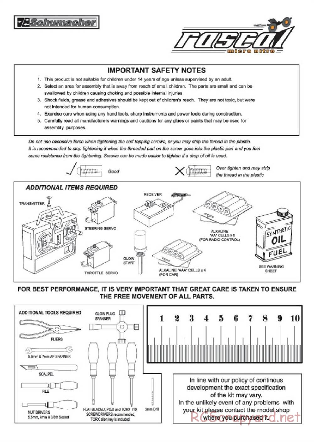 Schumacher - Rascal 2 - Manual - Page 2