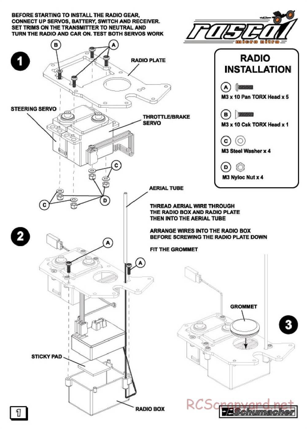 Schumacher - Rascal Micro Nitro - Manual - Page 3