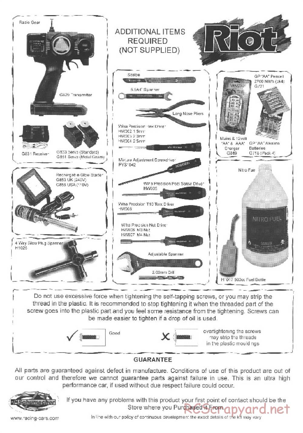 Schumacher - Riot 2 - Manual - Page 2