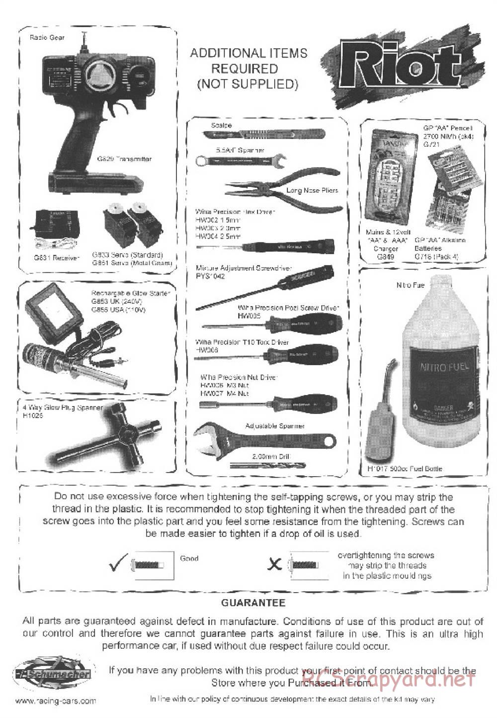 Schumacher - Riot - Manual - Page 2